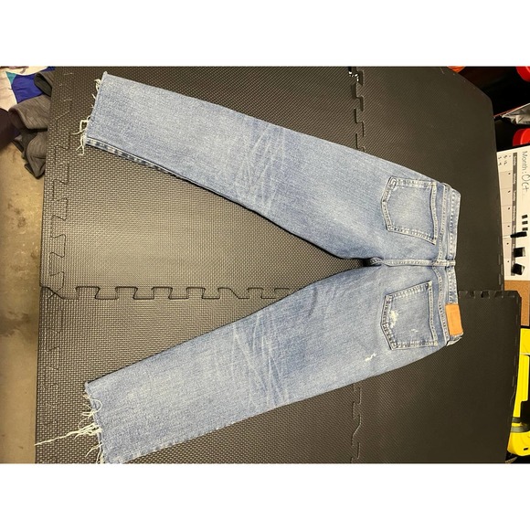 MOUSSY VINTAGE HOWA Japan made Comfort Light blue Distressed Jeans size 28 - Picture 7 of 10